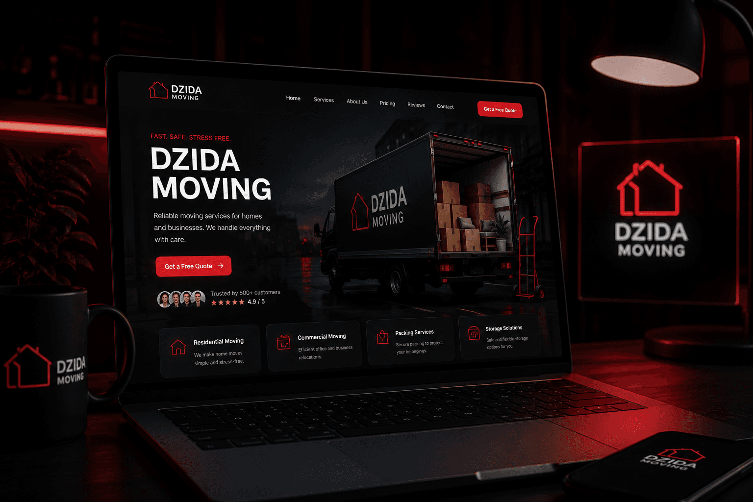 Dzida Moving — website built by Next Orbit